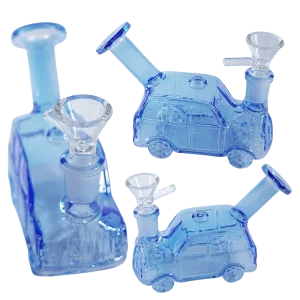 4" Car Design Mini Blue Hand Pipe