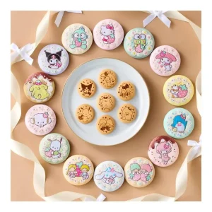 Bandai Sanrio Characters Embroidered Can Badge Biscuit 4 12 Pack