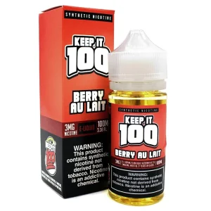 Berry Au Lait - 6mg - Keep It 100 - 100mL