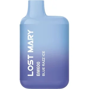 Blue razz ice Lost Mary BM600 pod vape kit 2ml
