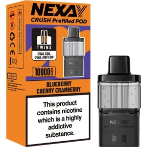 Blueberry cherry cranberry Nexay Crush pod & refill by VOOPOO 10ml