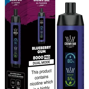 Blueberry Gum Al Fakher Crown Bar 8000 Pro