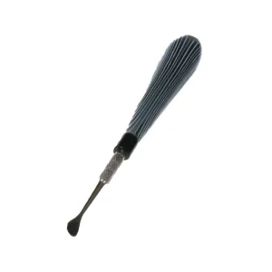 Busy Line - 5" Glass Handle Stainless Steel Grey Dab Tool