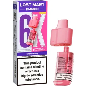 Cherry berry Lost Mary BM6000 pod & refill 12ml