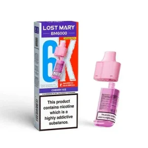 Cherry Ice 20mg - Lost Mary BM6000 Replacement Pod