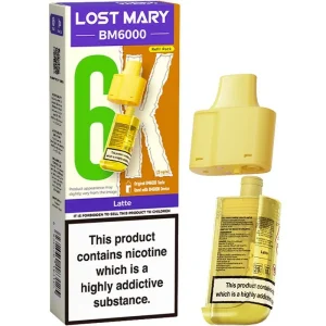 Latte Lost Mary BM6000 pod & refill 12ml