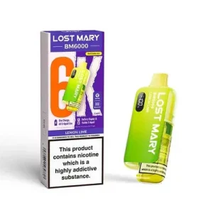 Lemon & Lime 20mg - Lost Mary BM6000 Prefilled Device