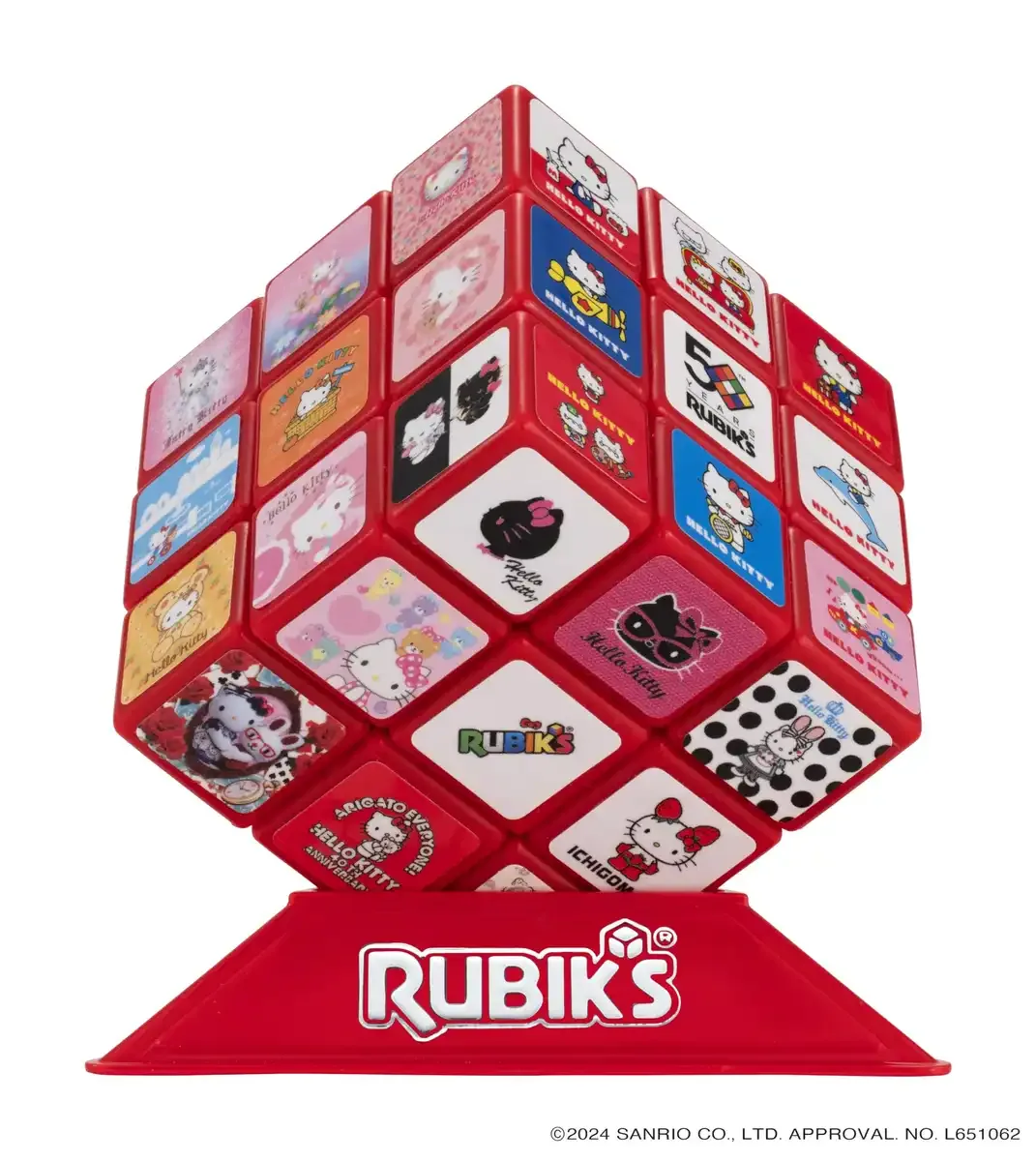 Megahouse Hello Kitty 50th Anniversary Rubiks Cube Japan Official Edition
