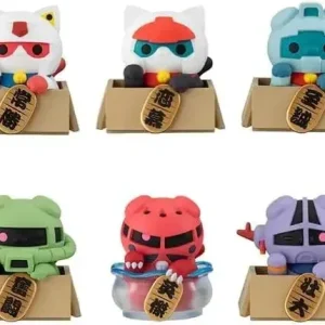 MegaHouse Mobile Suit Gundam Nyandam LUCKYCAT Figure Box of 6