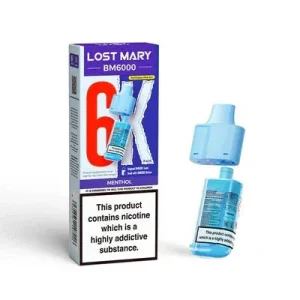 Menthol 20mg - Lost Mary BM6000 Replacement Pod