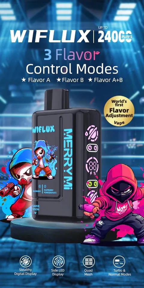 MerryMi WiFlux 24K – 24,000 Puffs – Disposable Vape – 5% Nicotine