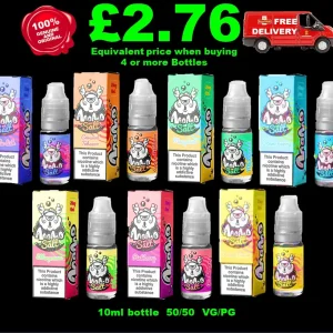 Momo Nic Salts E Liquid 5 x 10ML – Smooth Nicotine Salt Vape Juice