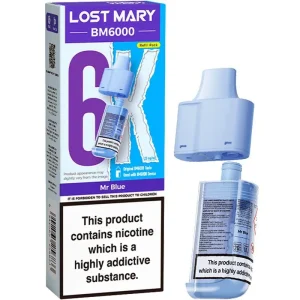 Mr Blue Lost Mary BM6000 pod & refill 12ml