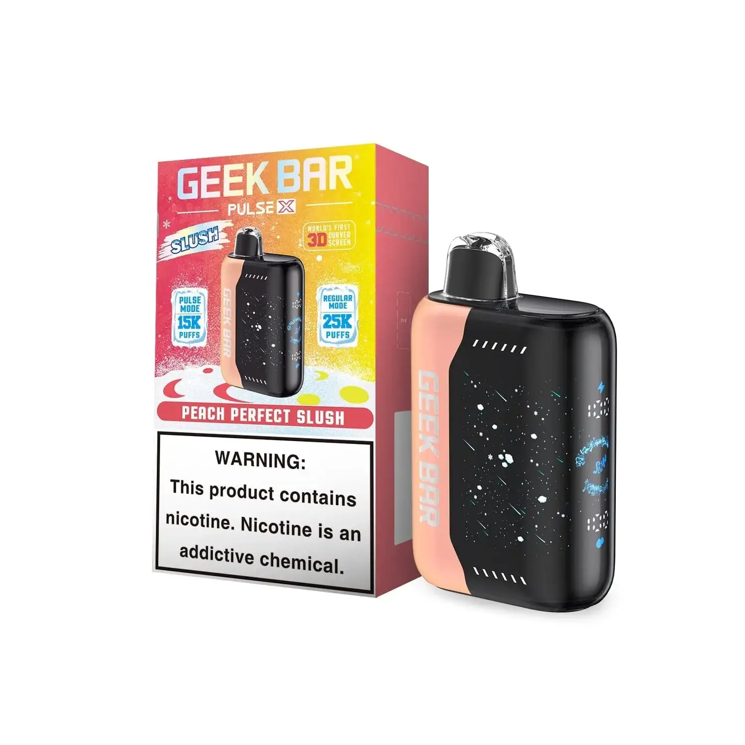 Peach Perfect Slush - Geek Bar Pulse X 25K Disposable Vape