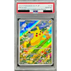 Pikachu 218/SV-P PSA10 - Japanese Pokémon TCG Promo Card