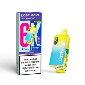Pineapple Ice 20mg - Lost Mary BM6000 Prefilled Device