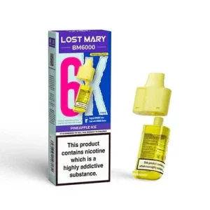 Pineapple Ice 20mg - Lost Mary BM6000 Replacement Pod