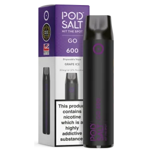 Pod Salt GO 600 Grape Ice Disposable Device