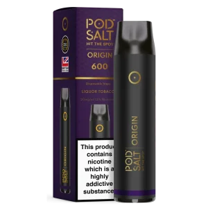 Pod Salt Origin GO 600 Liquor Tobacco Disposable Device