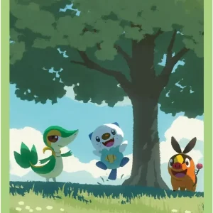 Pokemon Card Game Official Deck Sleeves Snivy Tepig Oshawott