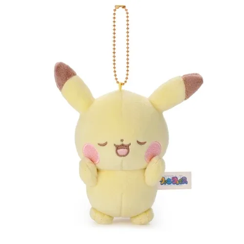 Pokemon Pokepiece Funny Face Pikachu Ball Chain Mascot Keychain
