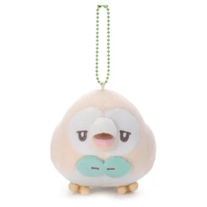 Pokemon Pokepiece Funny Face Rowlet Ball Chain Mascot Toy