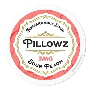 PILLOWZ Nicotine Pouches - 3mg / Sour Peach