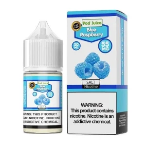 Pod Juice Blue Raspberry TF 30ml Nic Salt Vape Juice - 35mg (Synthetic Nicotine)