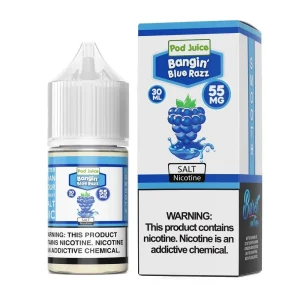 Pod Juice Bangin Blue Razz TF 30ml Nic Salt Vape Juice - 35mg (Synthetic Nicotine)