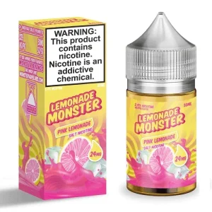 Pink Lemonade 30ml Nic Salt Vape Juice - Lemonade Monster - 24MG