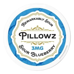 PILLOWZ Nicotine Pouches - 3mg / Sour Blueberry