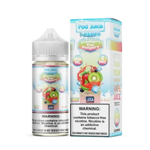Pod Juice Freeze Strawberry Kiwi Pomberry TF 100ml Vape Juice - 6mg