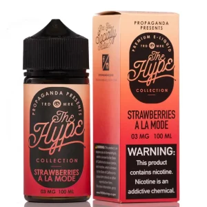 Propaganda The Hype Collection Strawberries A La Mode Vape e-Liquid 100mL