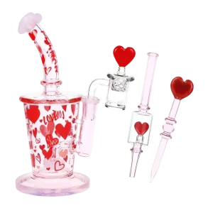 Pulsar - 8.5" Valentine's Love Dab Rig Set