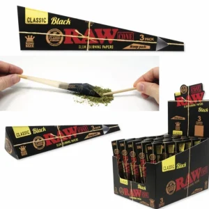 RAW CLASSIC BLACK CONES SCOOP PACK