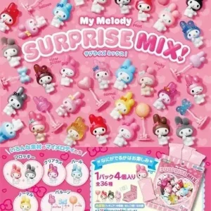 Re-Ment Sanrio Kuji Pong My Melody Mystery Box Set of 8 Packs