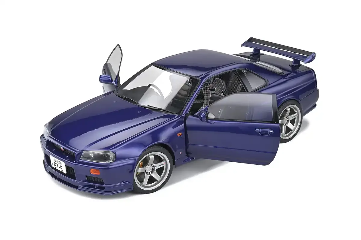 Solid Solido Nissan Skyline GT-R R34 1/18 Minicar 1999 Midnight Purple