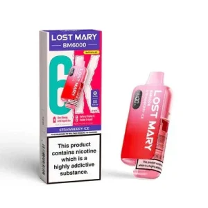 Strawberry Ice 20mg - Lost Mary BM6000 Prefilled Device