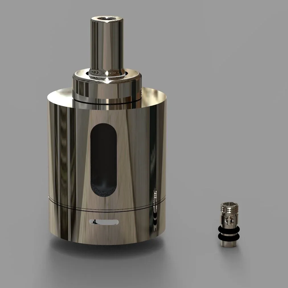 Tilemahos Armed fat RTA, the worldwide first atomizer with pins by Golden Greek