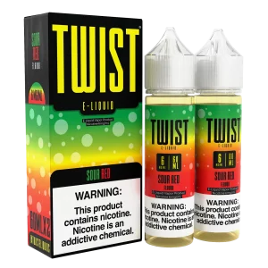 TWIST E-Liquid – Sour Red – 120ML E-Liquid (Twin 60ML Pack)