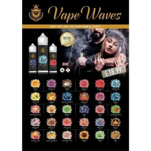 VAPEWAVES 100 ML ELIQUID – 0-MG Vape Juice 80/20 Mix