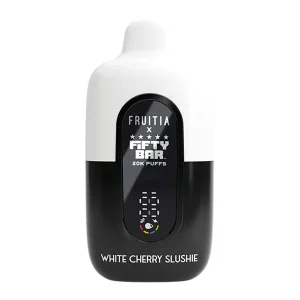 White Cherry Slushie FRUITIA X Fifty Bar 20K - America’s Trusted Online Vape Store