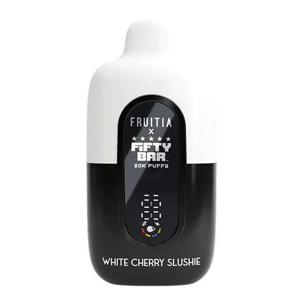 White Cherry Slushie FRUITIA X Fifty Bar 20K - America’s Trusted Online Vape Store
