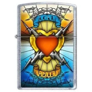 Zippo Lighter - Love/Hate Tattoo